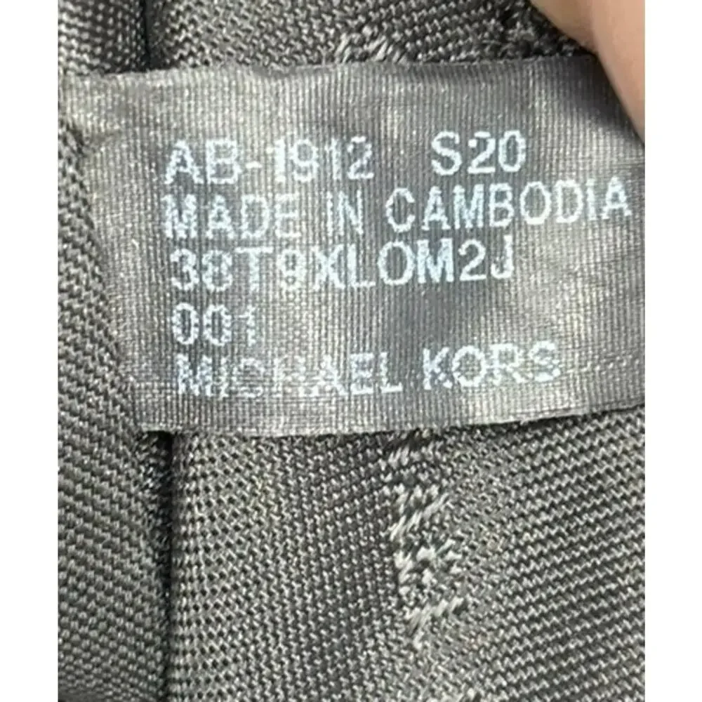 Michael Kors Black Signature Print Canvas Crossbody Bag Purse AS IS #77269